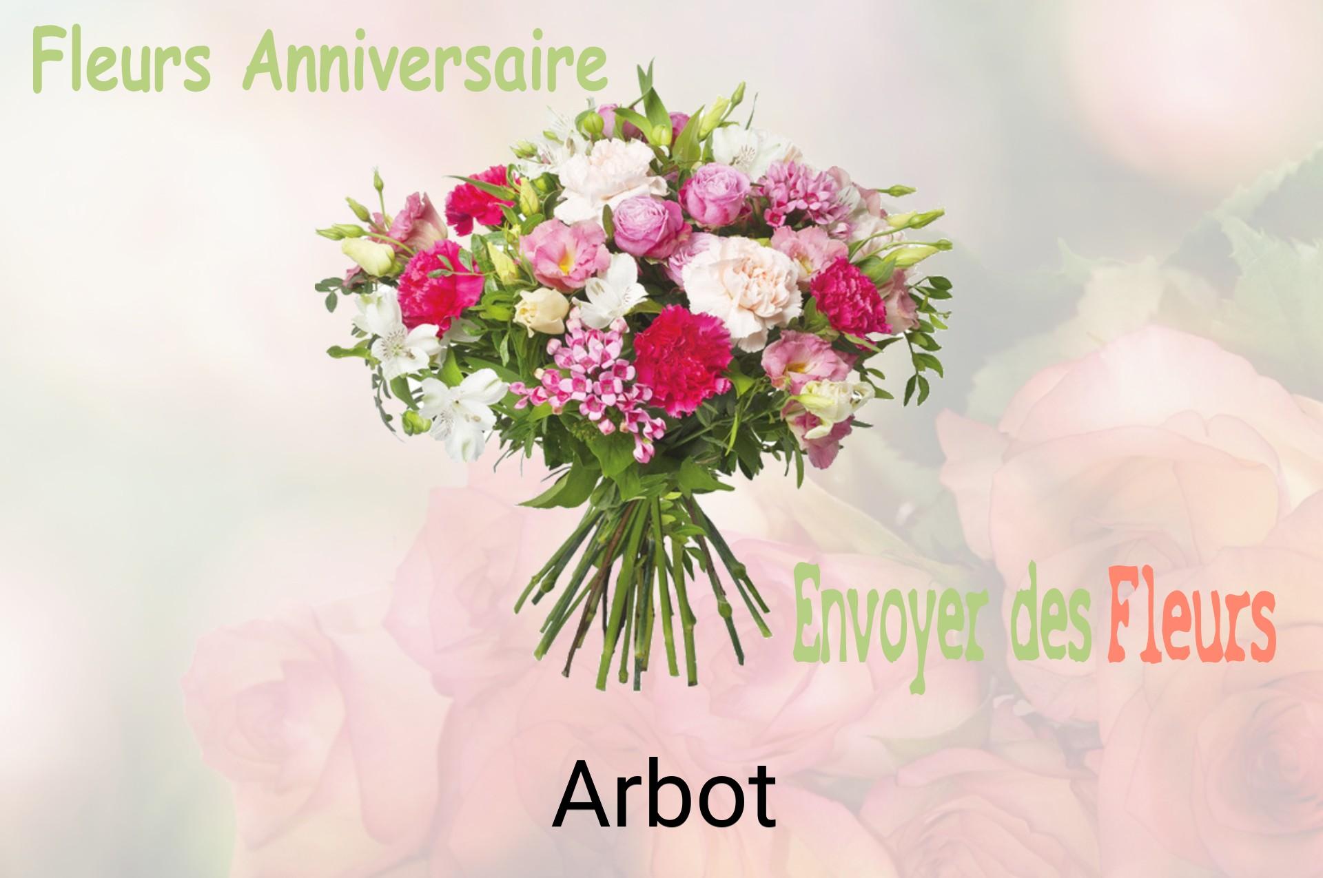 Bouquet de fleurs d’anniversaire livré à Arbot