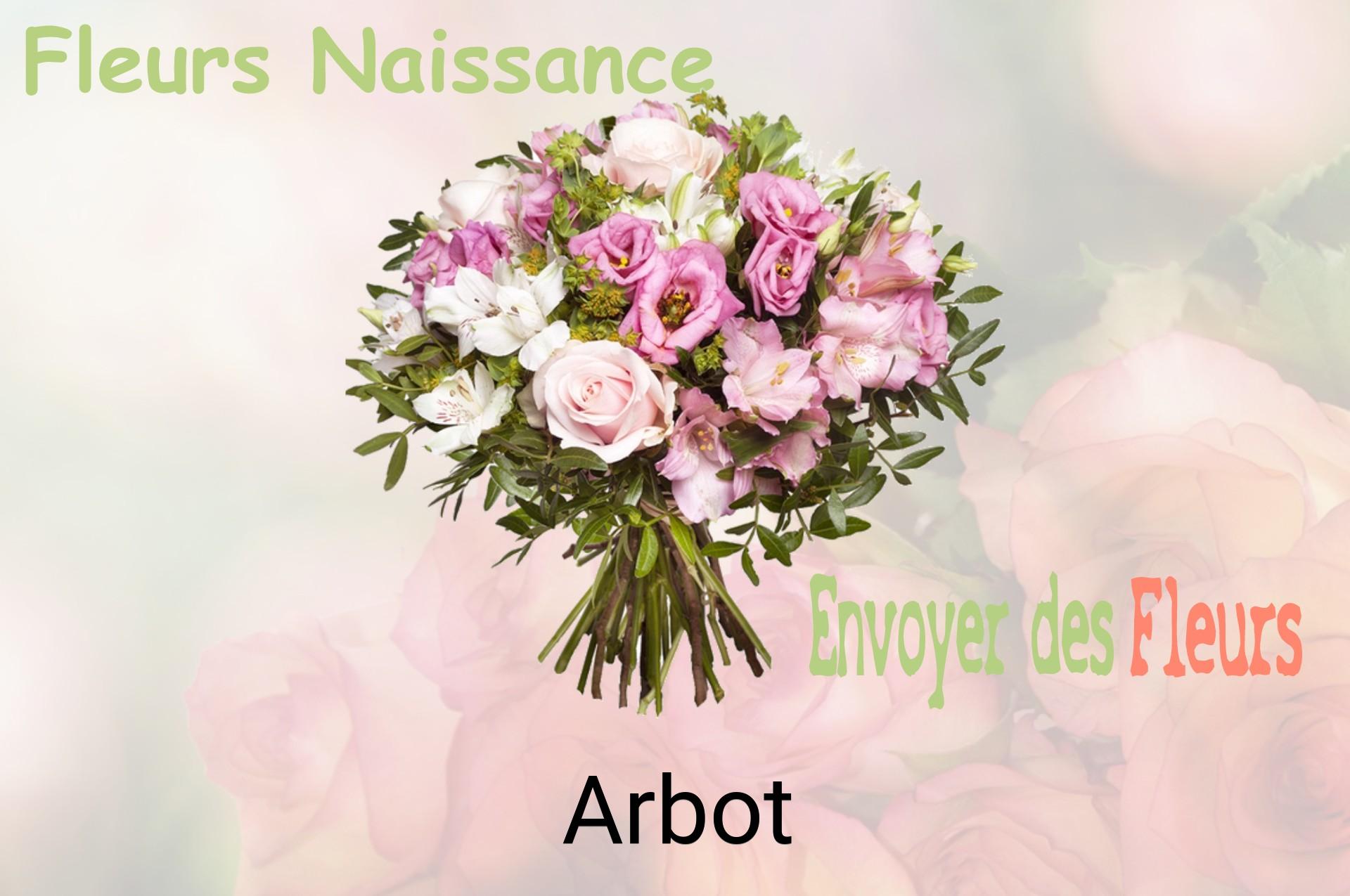 Bouquet de fleurs de naissance livré à Arbot